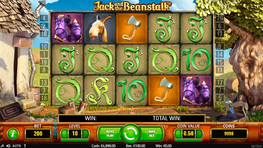 Слот Jack and the Beanstalk от NetEnt
