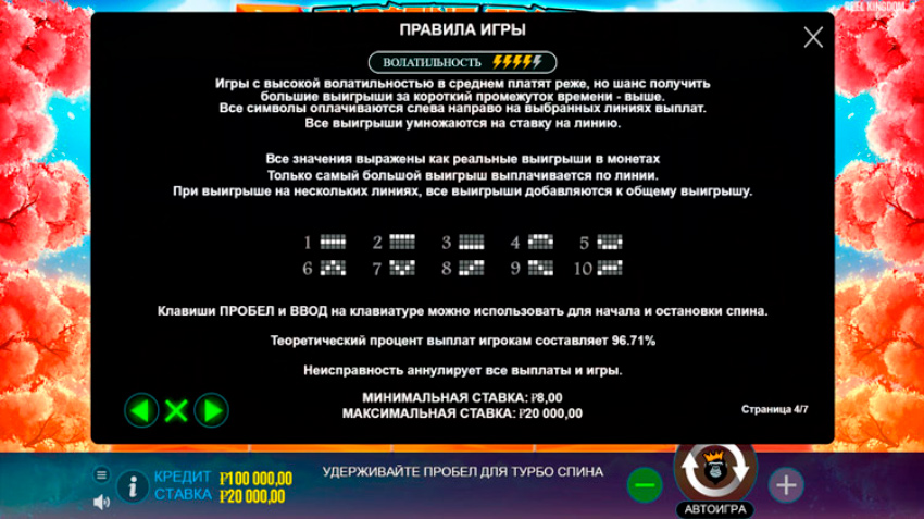 10 линейный слот Floating Dragon Hold and Spin