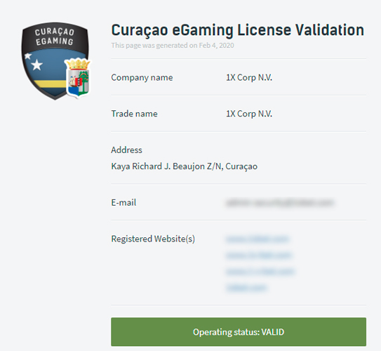 Лицензия Кюрасао