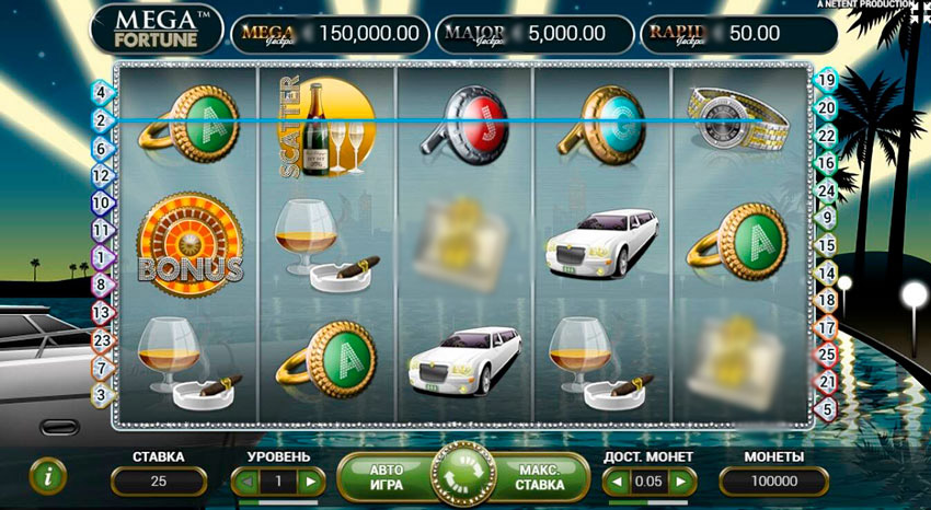 Слот Mega Fortune 